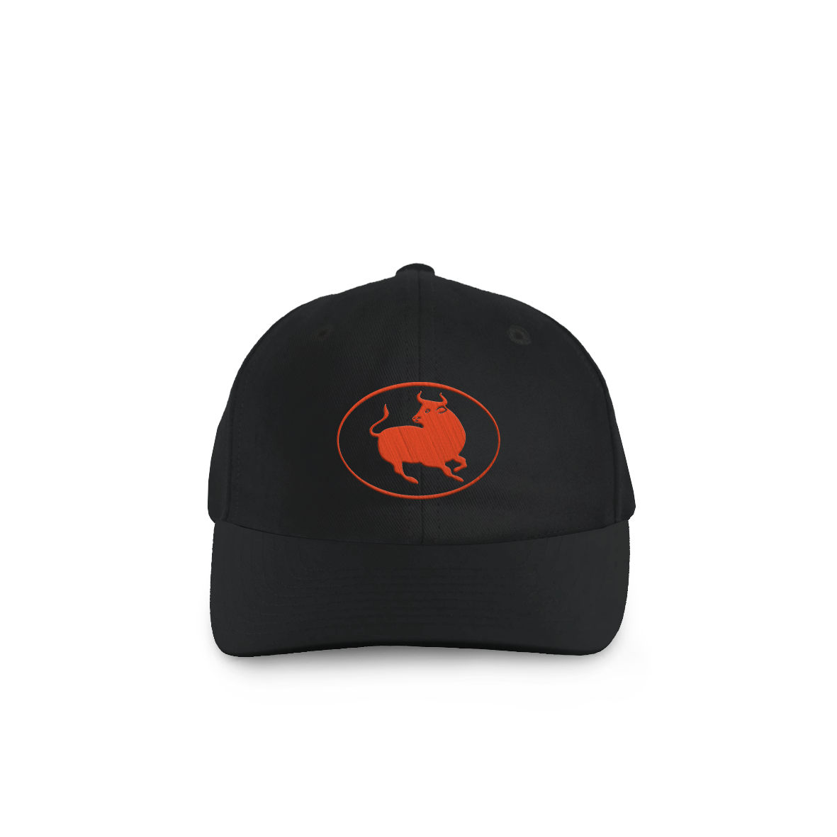 Bull logo black cap