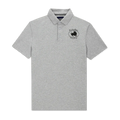 Polo gris brodé BULL Nicolas Reyes