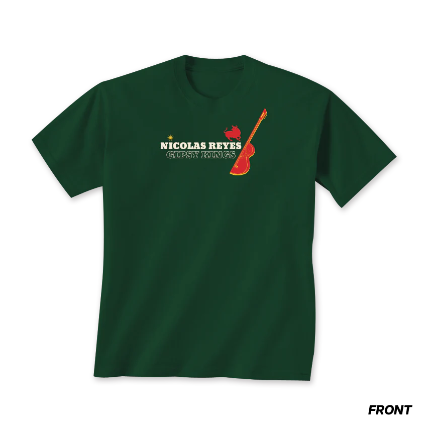 T-shirt vert GUITAR
