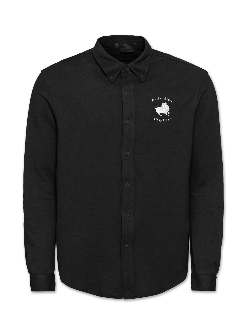 Bull logo black shirt