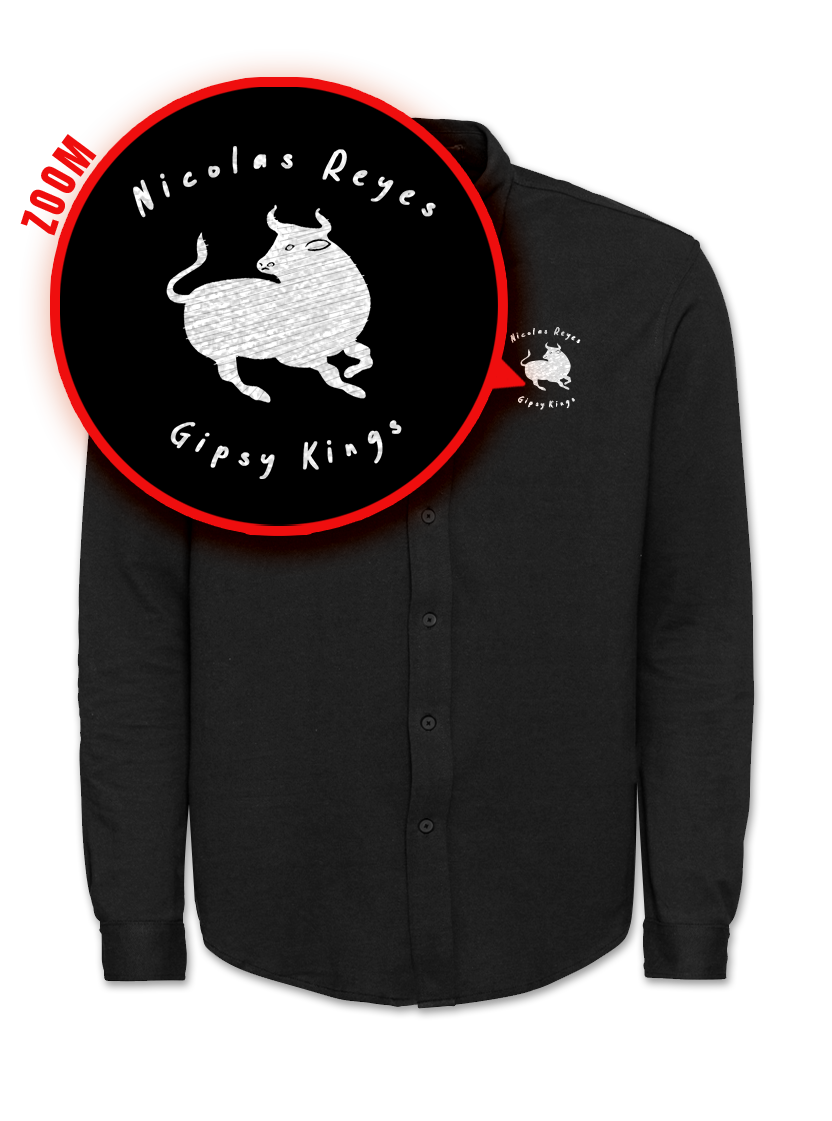 Bull logo black shirt